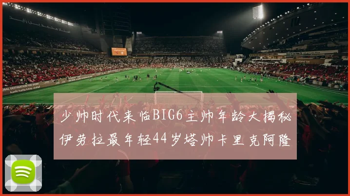 少帅时代来临BIG6主帅年龄大揭秘伊劳拉最年轻44岁塔帅卡里克阿隆索齐聚